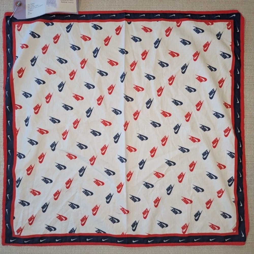 Nike all over logo Bandana in white - "Sample"